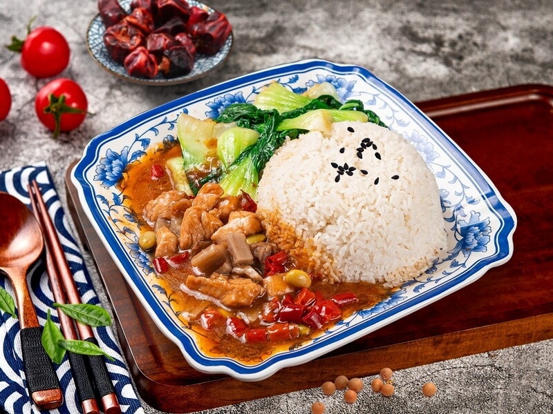 宫保鸡丁饭