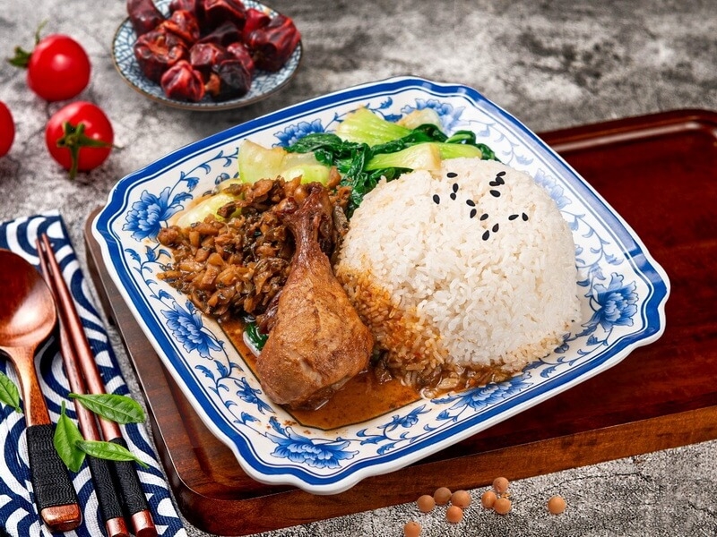 荷香鸡腿饭