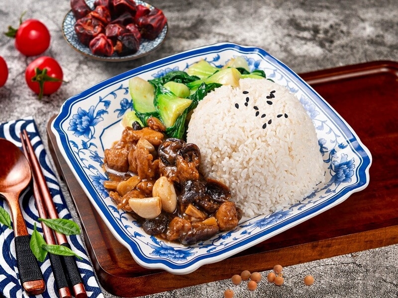 香菇滑鸡饭