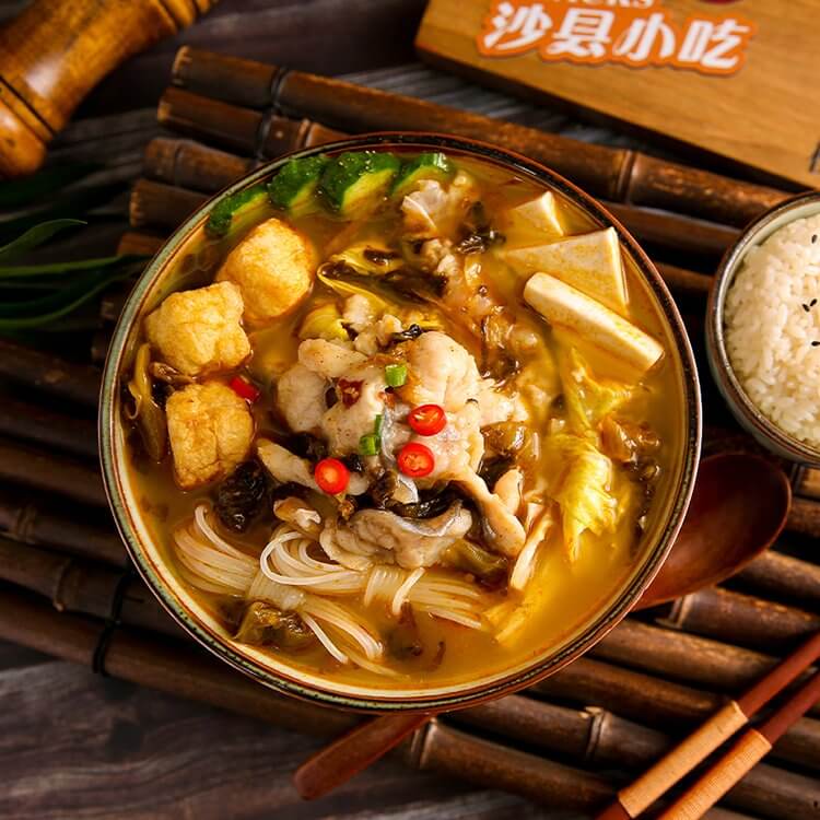 金汤酸菜鱼饭
